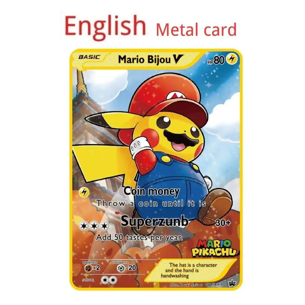 Carte Pokémon Or en métal | 10000 point arceus vmax édition Limitée