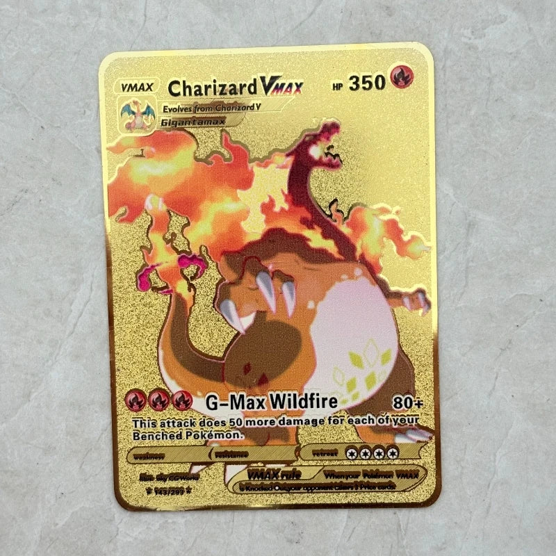 Carte Pokémon Or en métal