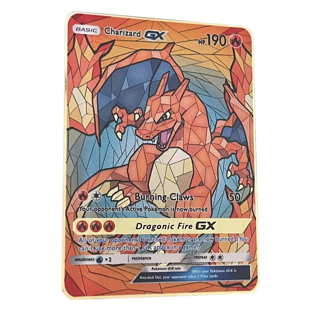 Carte Pokémon Or en métal | Edition limitée