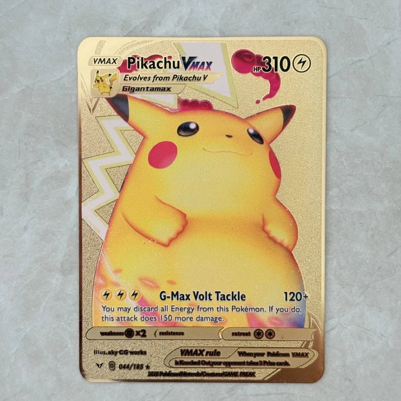 Carte Pokémon Or en métal