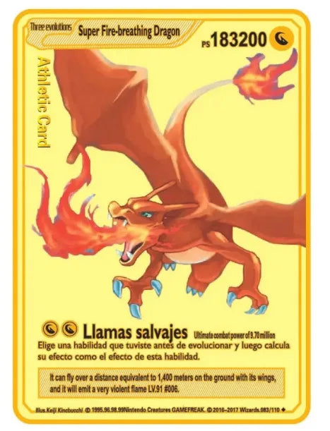 Carte Pokémon Or en métal Vmax Gx | Collection Elite Métallique Alpha, Collection Super PokéQuest : Royaume Fusion