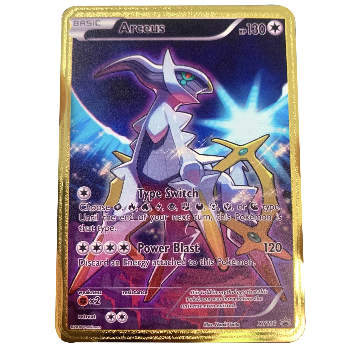 Carte Pokémon Or en métal Vmax Gx | Collection Elite Métallique Alpha, Collection Super PokéQuest : Royaume Fusion