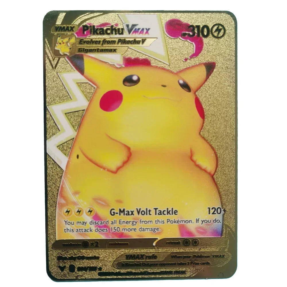 Nouvelle Carte Pokémon Or en métal | Collection Fusion Stars : Poké-Kart Battle