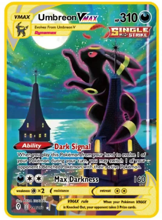 Carte Pokémon Or en métal Vmax Gx | Collection Elite Métallique Alpha, Collection Super PokéQuest : Royaume Fusion
