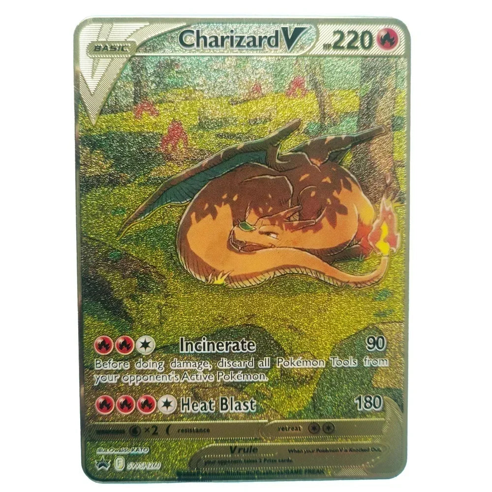 Nouvelle Carte Pokémon Or en métal | Collection Fusion Stars : Poké-Kart Battle