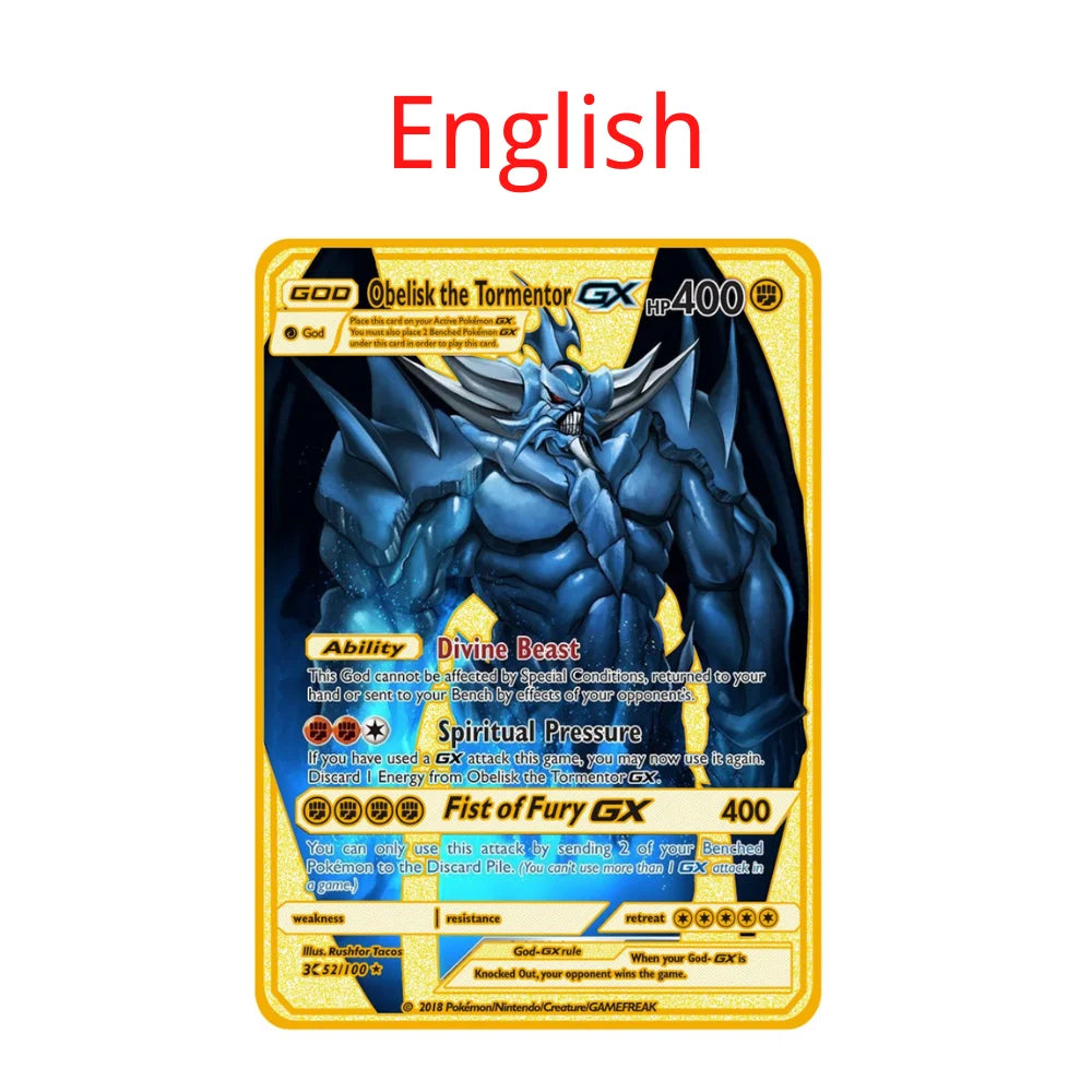 Carte Pokémon Or en métal | 10000 point arceus vmax édition Limitée