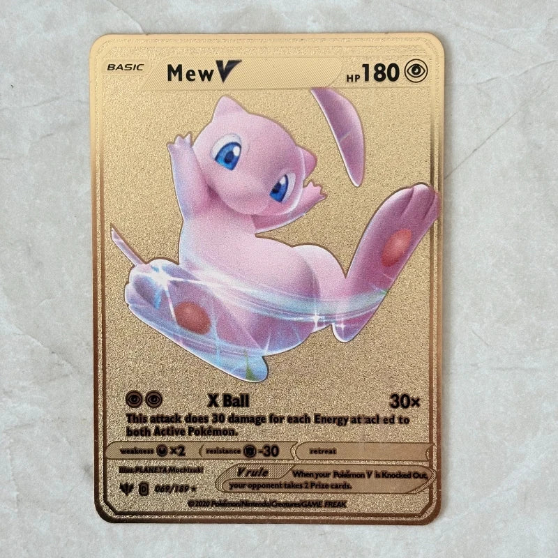 Carte Pokémon Or en métal