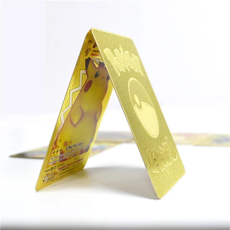 Carte Pokémon Or en métal Vmax Gx | Collection Elite Métallique Alpha, Collection Super PokéQuest : Royaume Fusion