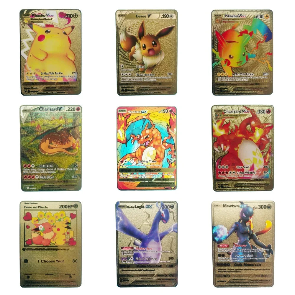 Nouvelle Carte Pokémon Or en métal | Collection Gardiens du Temple d’Or