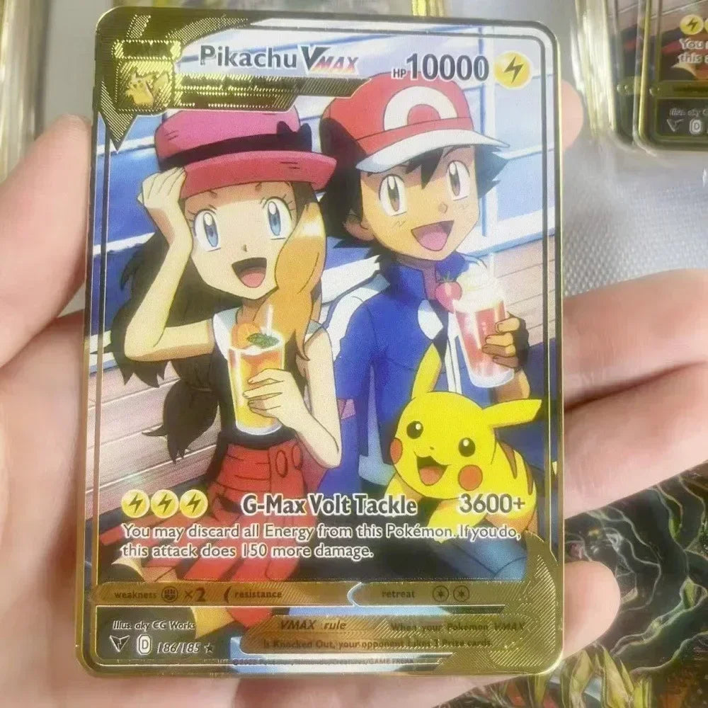 Nouvelle Carte Pokémon Or en métal | Collection Fusion Stars : Poké-Kart Battle