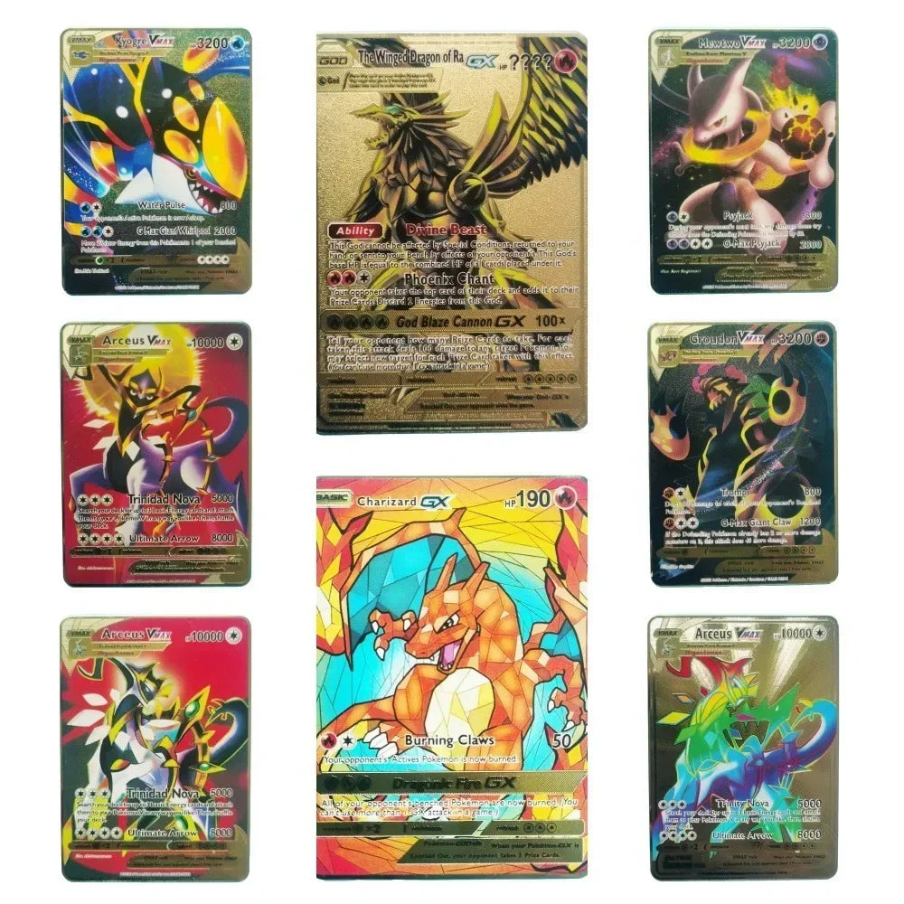 Nouvelle Carte Pokémon Or en métal | Collection Fusion Stars : Poké-Kart Battle
