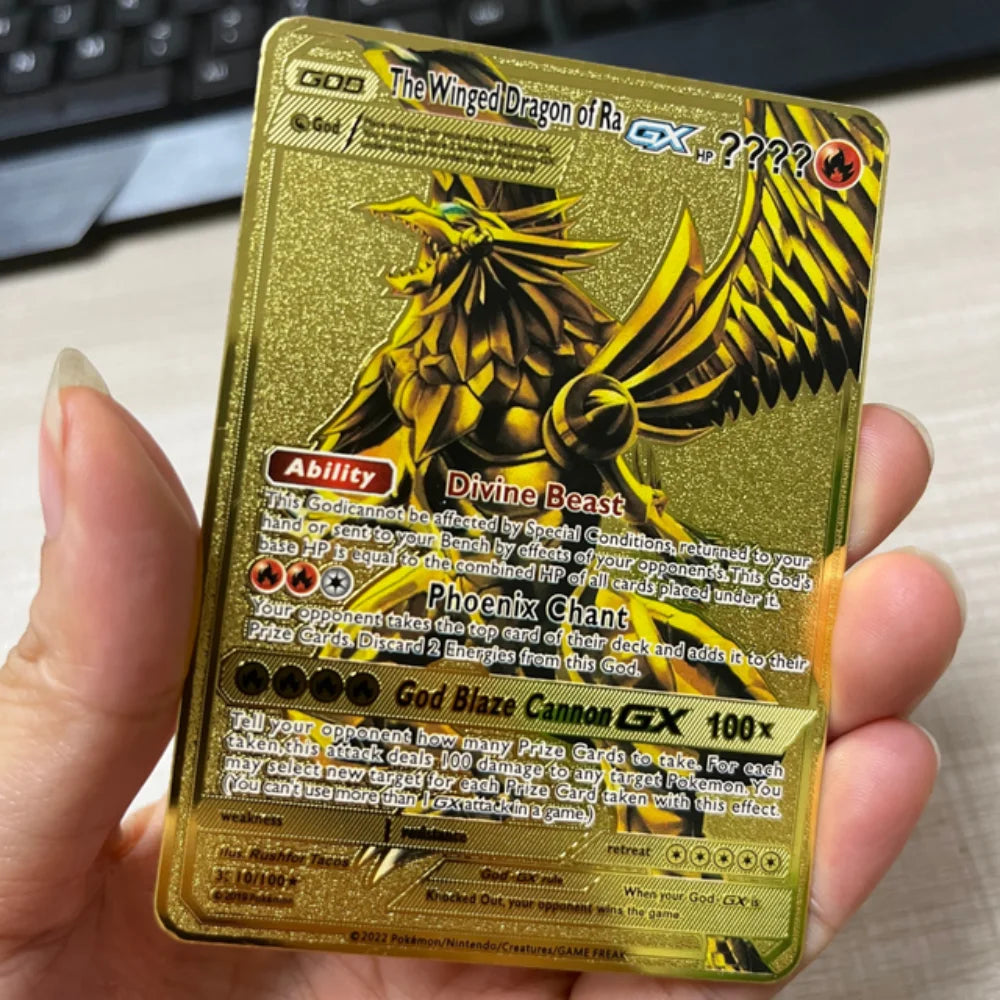 Carte Pokémon Or en métal | gx vmax + 35 choix