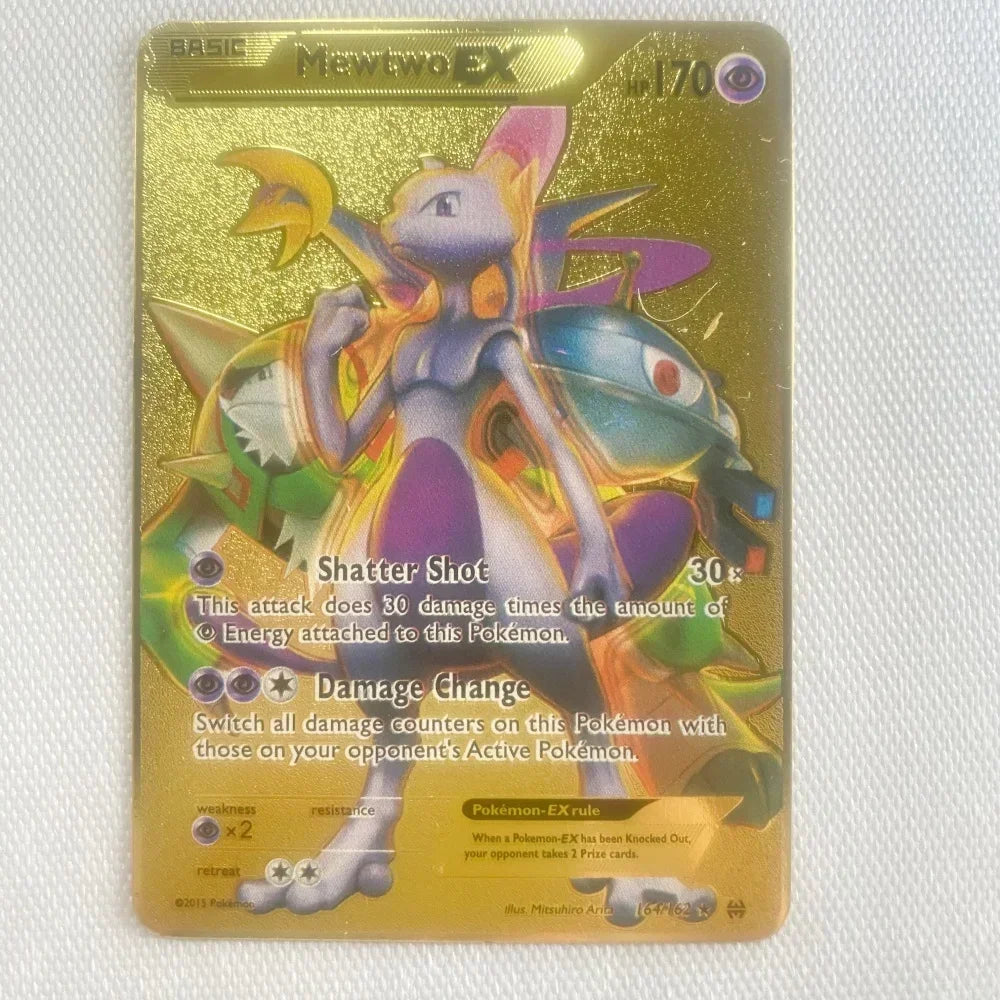 Nouvelle Carte Pokémon Or en métal | Collection Fusion Stars : Poké-Kart Battle