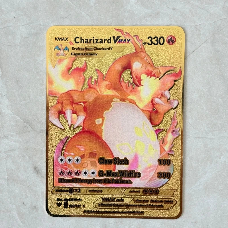 Carte Pokémon Or en métal