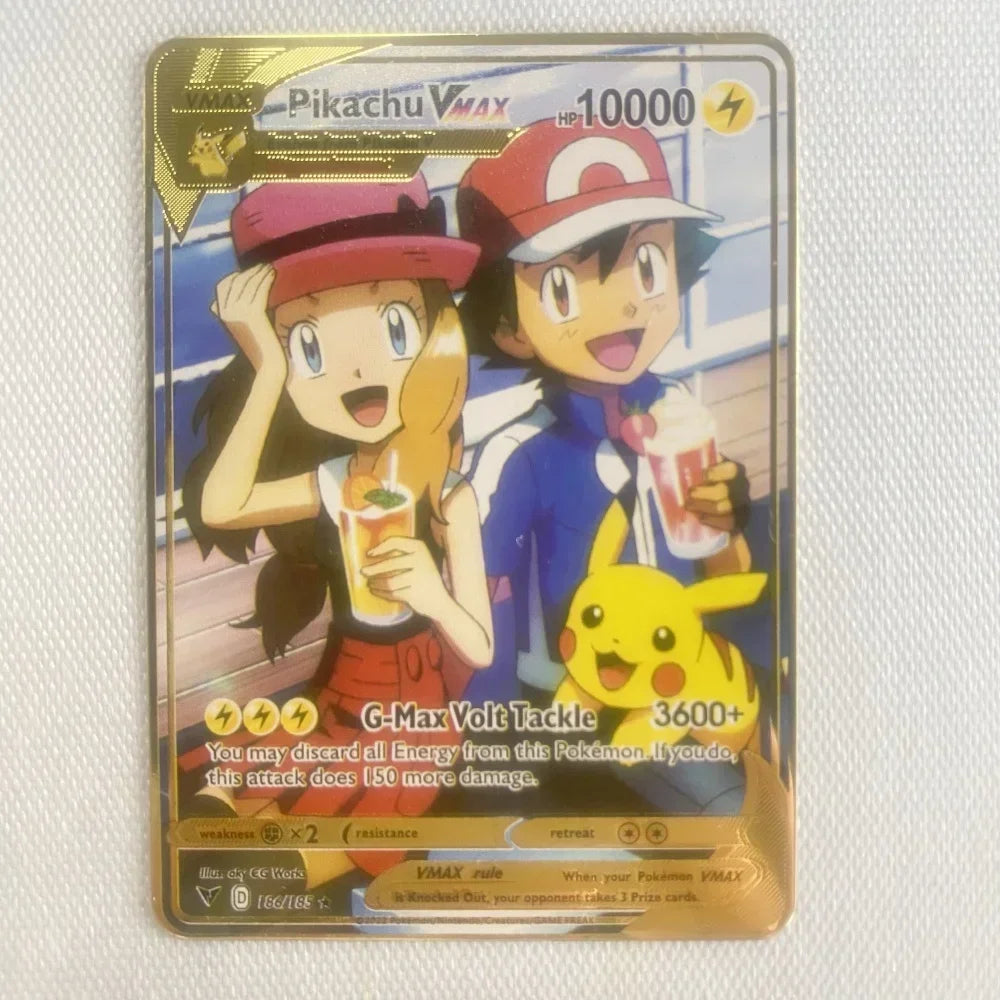 Nouvelle Carte Pokémon Or en métal | Collection Fusion Stars : Poké-Kart Battle