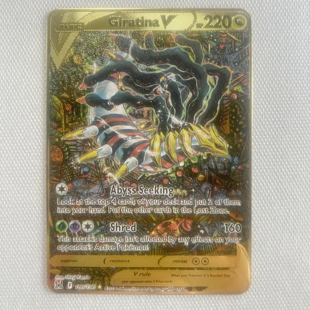 Nouvelle Carte Pokémon Or en métal | Collection Fusion Stars : Poké-Kart Battle