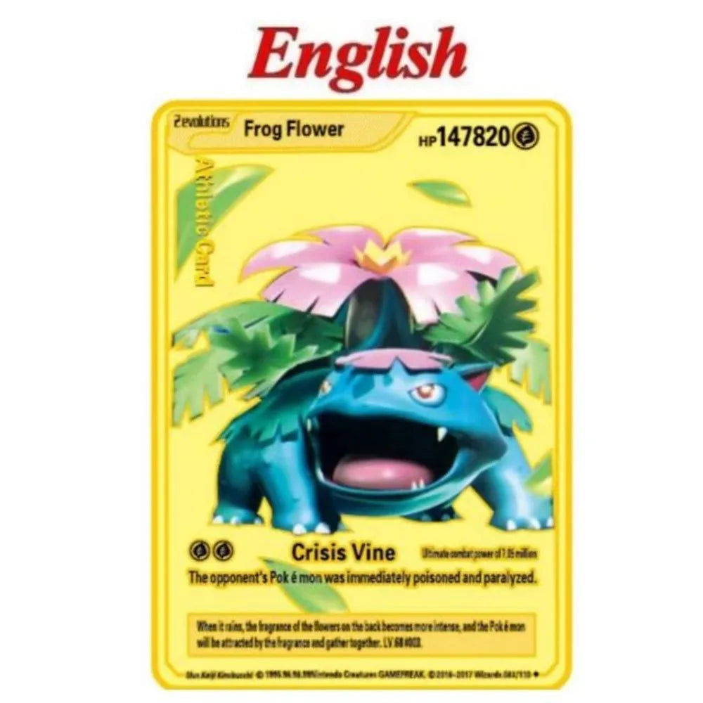 Carte Pokémon Or en métal | gx vmax + 35 choix