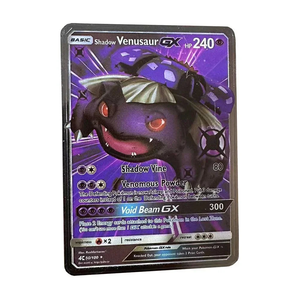 Carte Pokémon Or en métal | Edition limitée