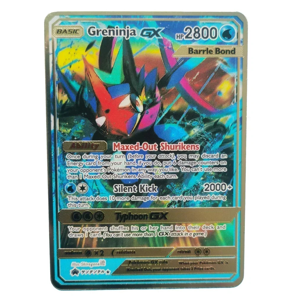 Nouvelle Carte Pokémon Or en métal | Collection Fusion Stars : Poké-Kart Battle