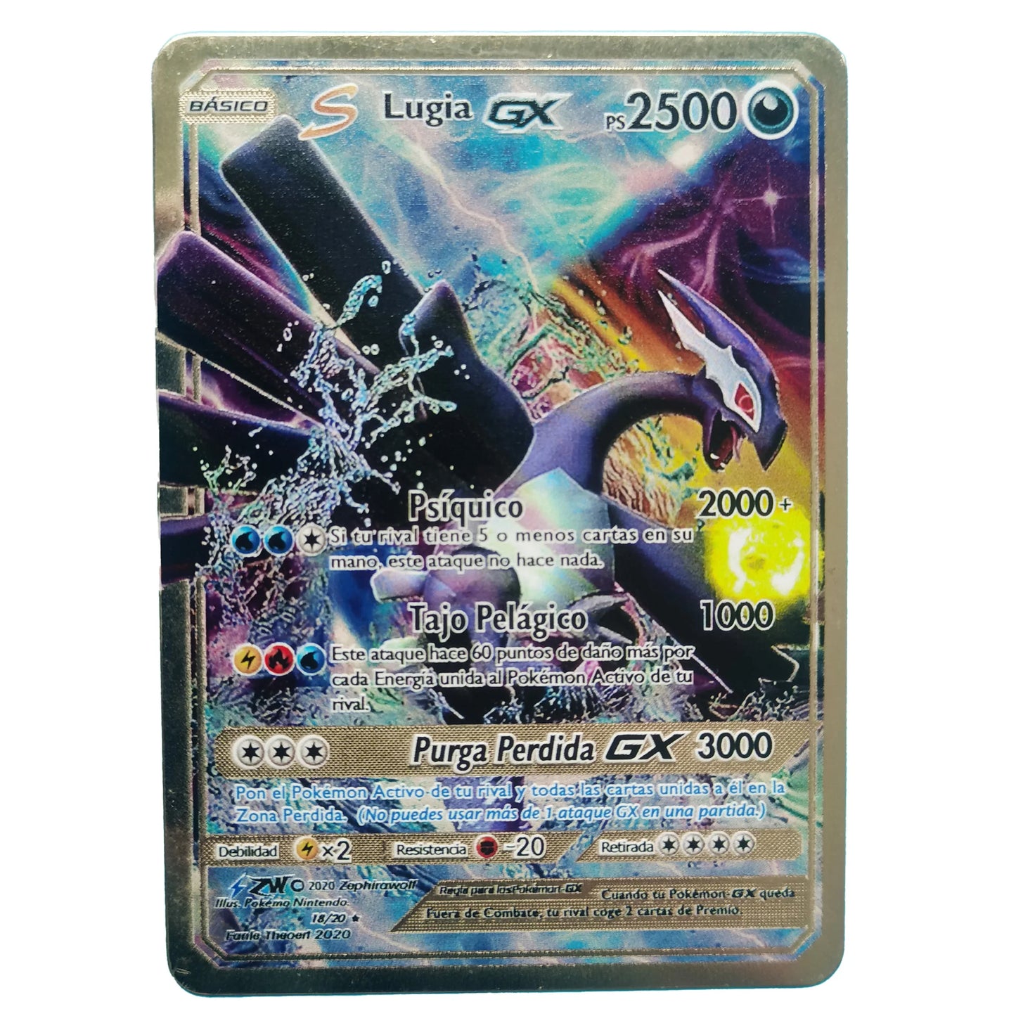 Nouvelle Carte Pokémon Or en métal | Collection Gardiens du Temple d’Or