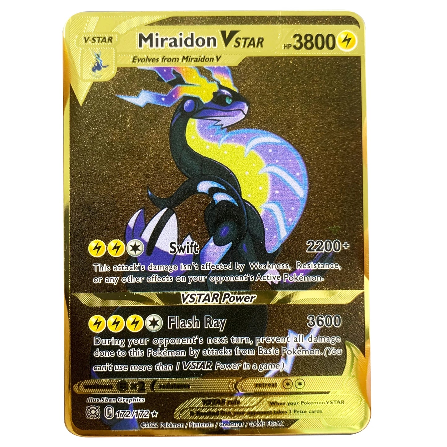 Carte Pokémon Or en métal Vmax Gx | Collection Elite Métallique Alpha, Collection Super PokéQuest : Royaume Fusion