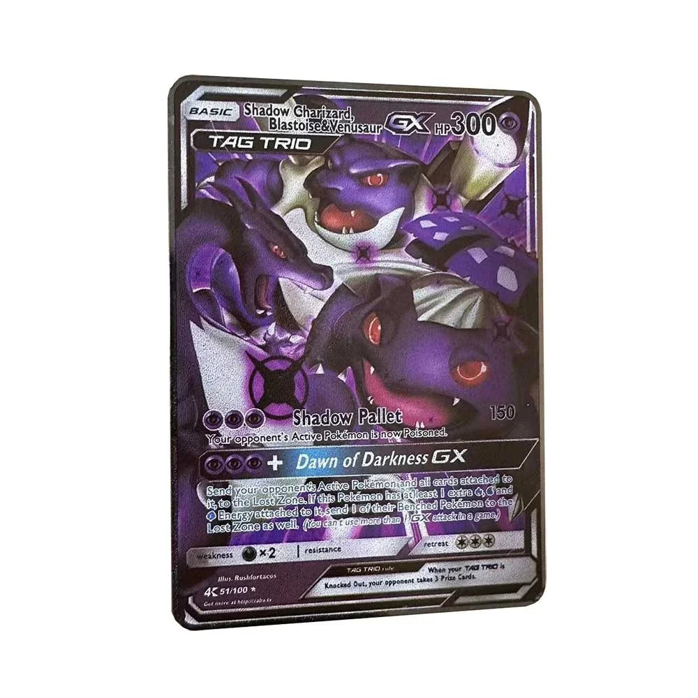 Carte Pokémon Or en métal | Edition limitée