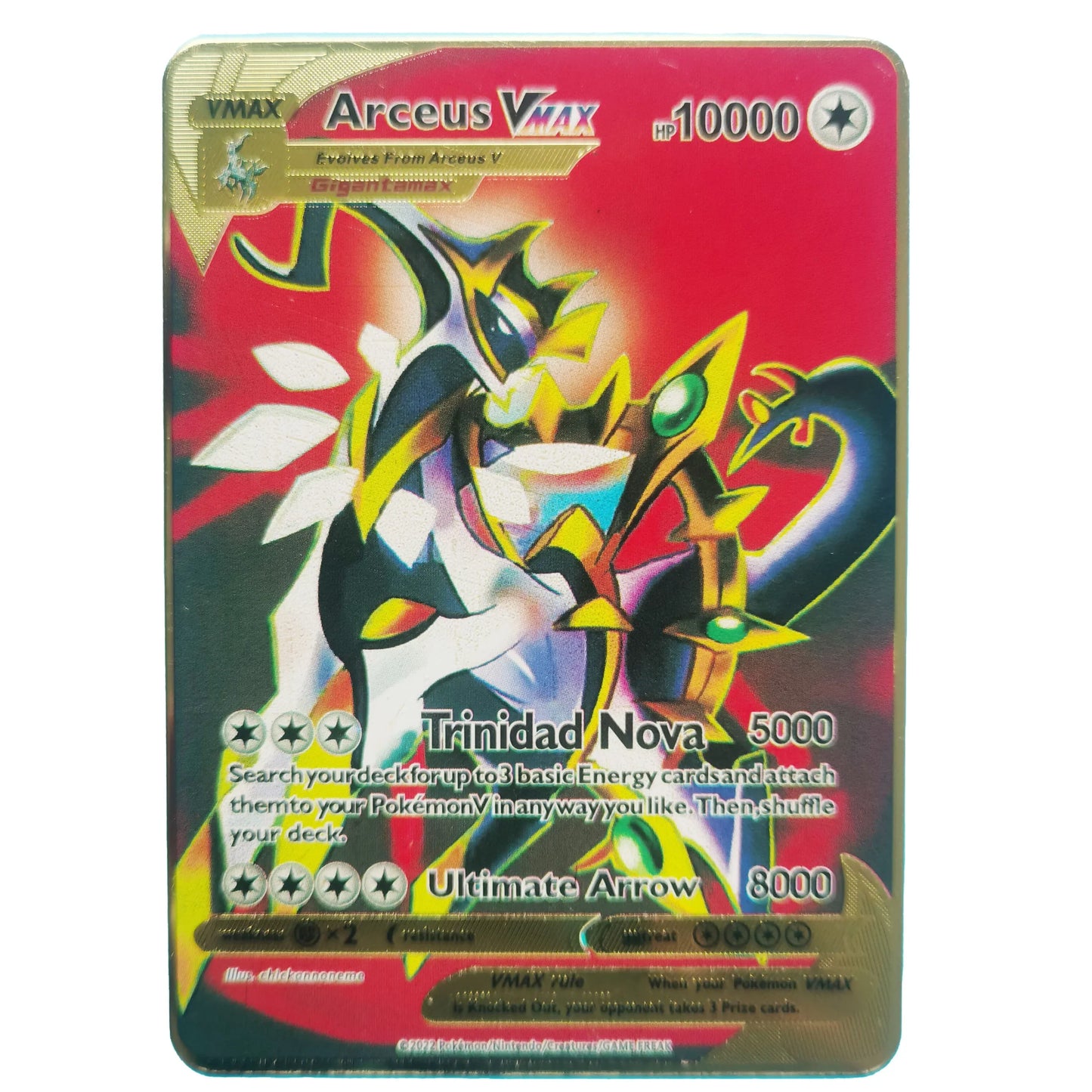 Nouvelle Carte Pokémon Or en métal | Collection Gardiens du Temple d’Or