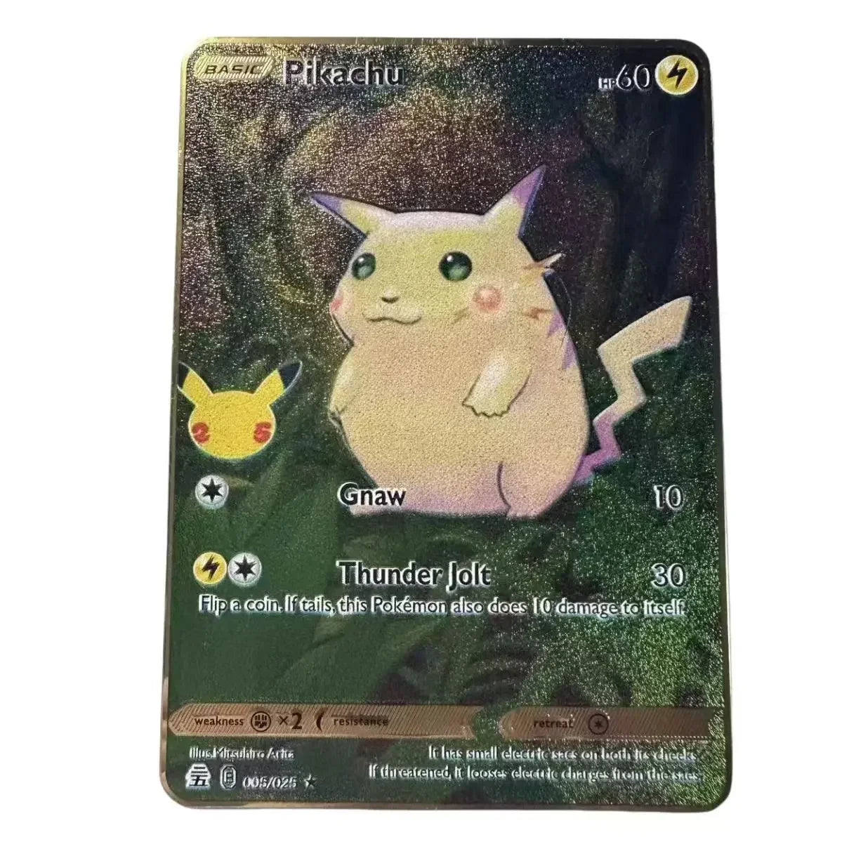 Nouvelle Carte Pokémon Or en métal | Collection Fusion Stars : Poké-Kart Battle