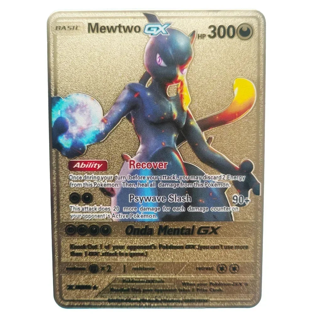 Nouvelle Carte Pokémon Or en métal | Collection Fusion Stars : Poké-Kart Battle