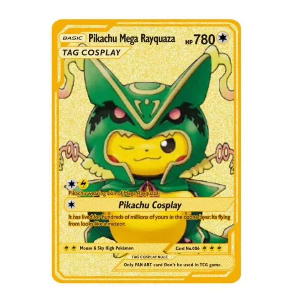 Carte Pokémon Or en métal | gx vmax + 35 choix