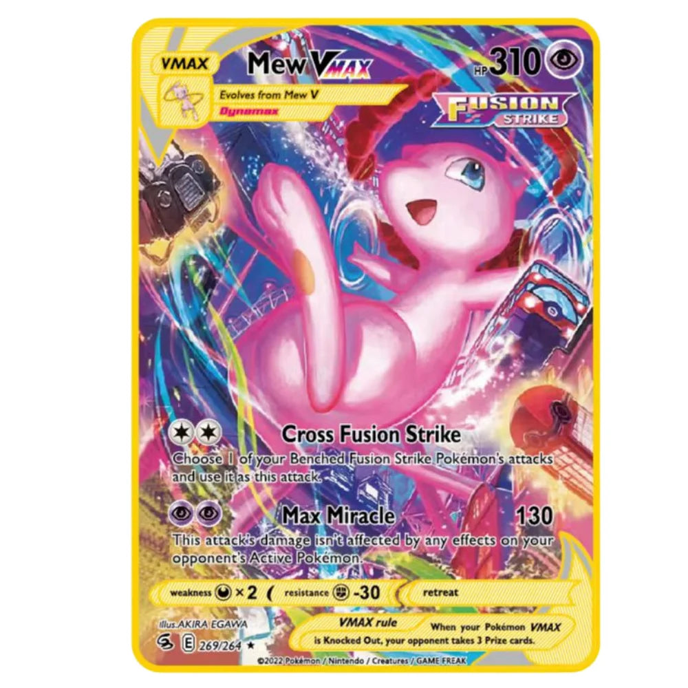 Carte Pokémon Or en métal | gx vmax + 35 choix