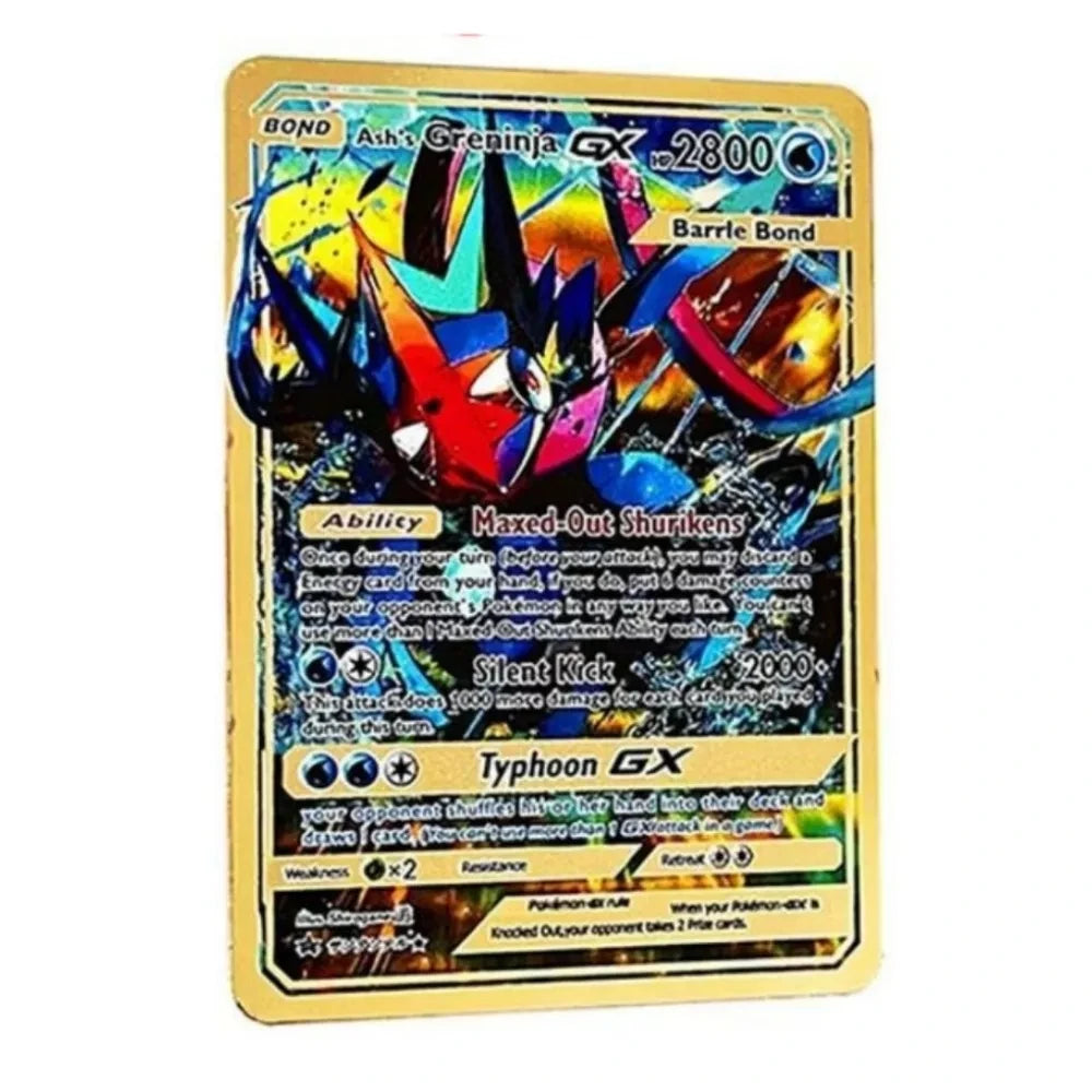 Carte Pokémon Or en métal | gx vmax + 35 choix