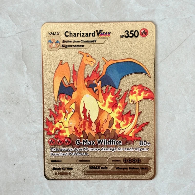 Carte Pokémon Or en métal