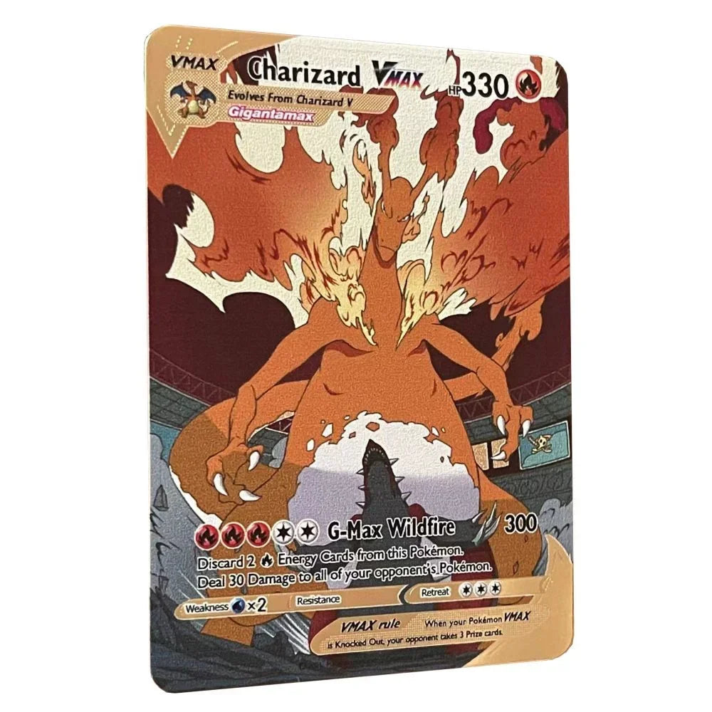 Carte Pokémon Or en métal | Edition limitée