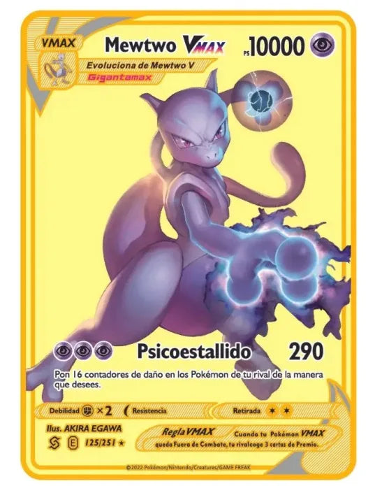 Carte Pokémon Or en métal Vmax Gx | Collection Elite Métallique Alpha, Collection Super PokéQuest : Royaume Fusion