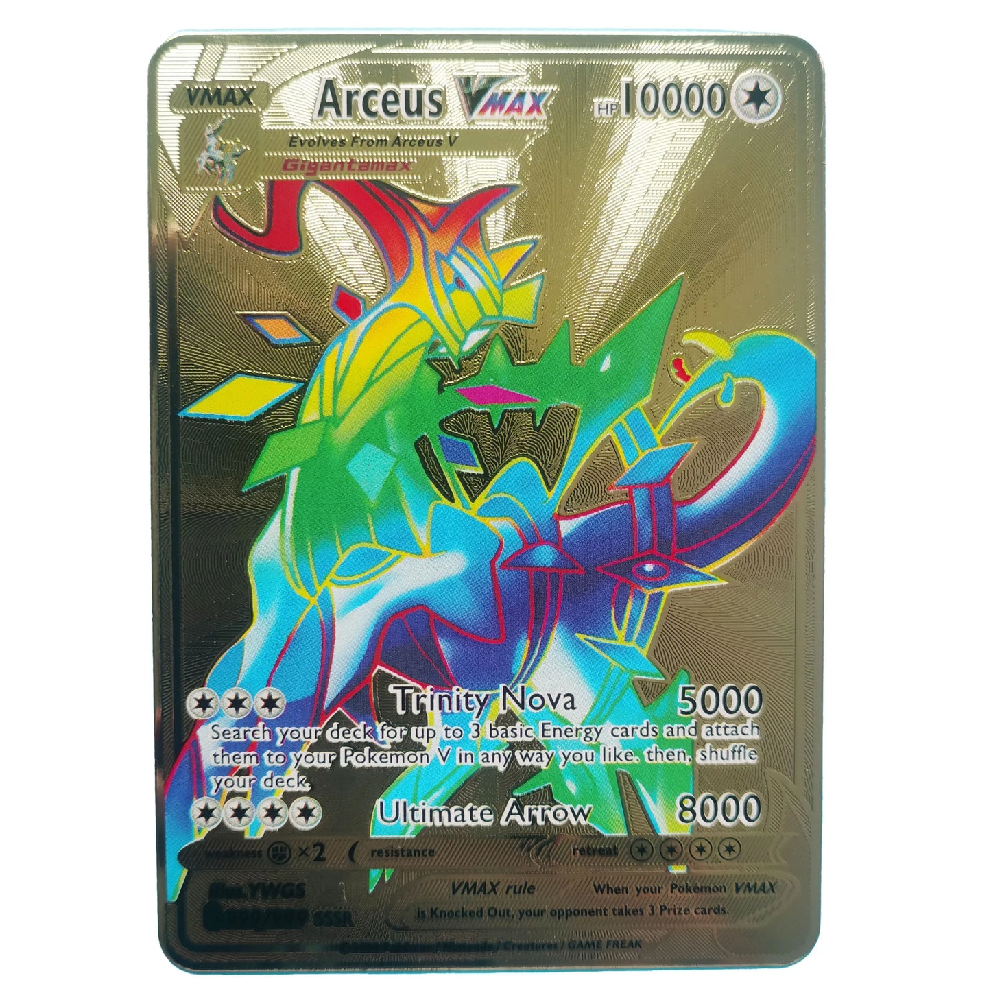 Nouvelle Carte Pokémon Or en métal | Collection Gardiens du Temple d’Or