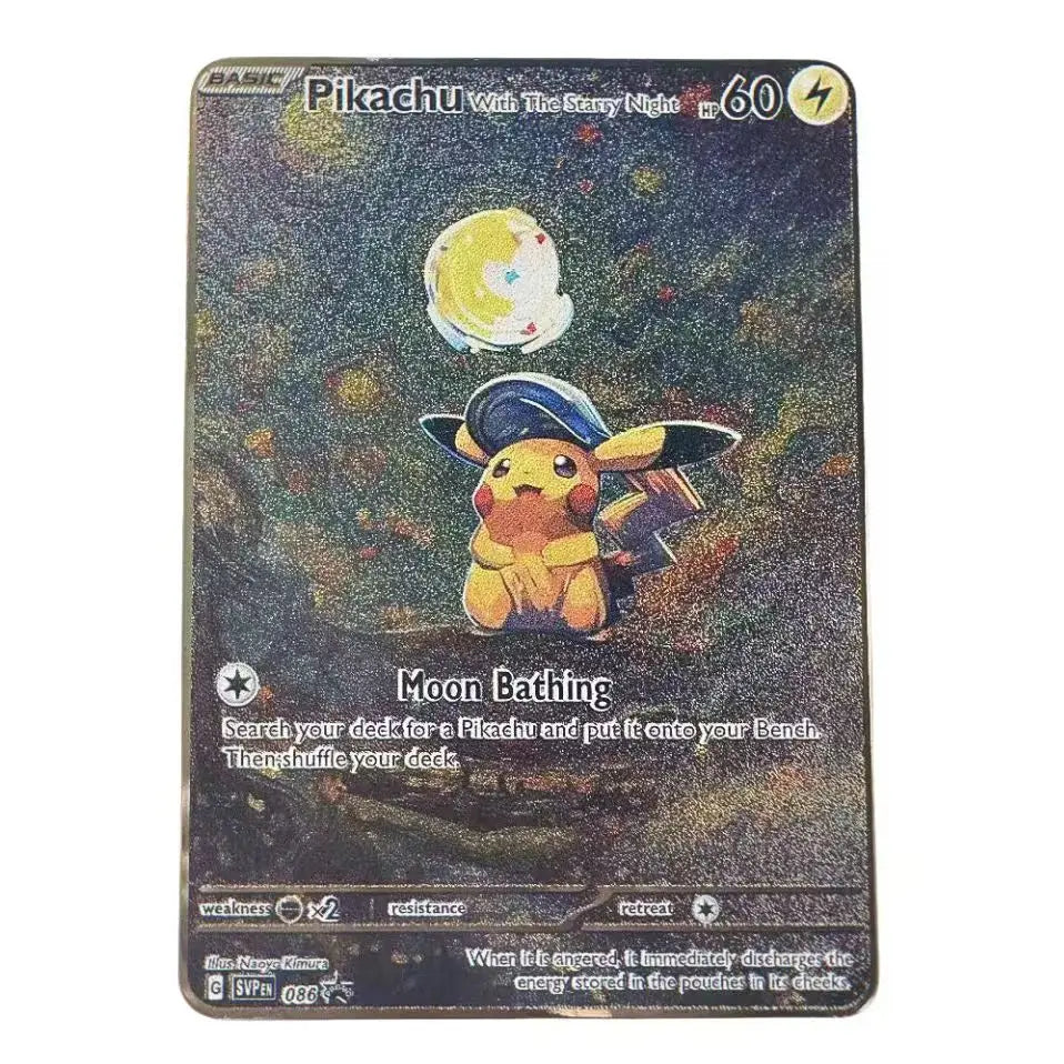 Nouvelle Carte Pokémon Or en métal | Collection Gardiens du Temple d’Or