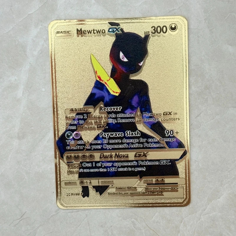 Carte Pokémon Or en métal