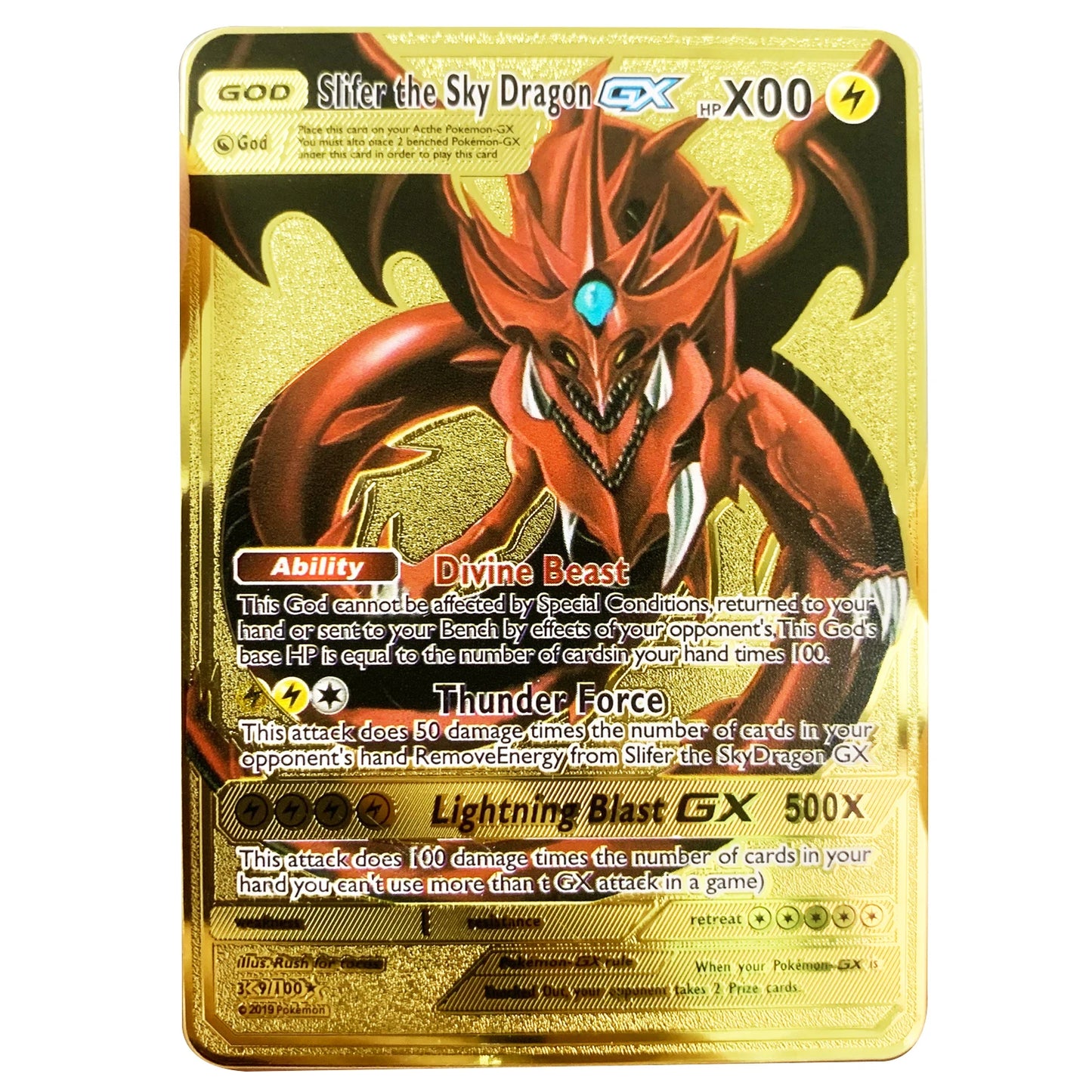 Carte Pokémon Or en métal Vmax Gx | Collection Elite Métallique Alpha, Collection Super PokéQuest : Royaume Fusion