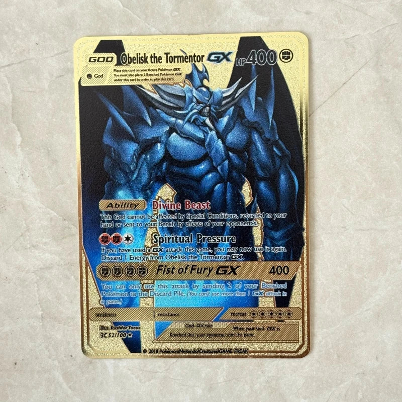 Carte Pokémon Or en métal