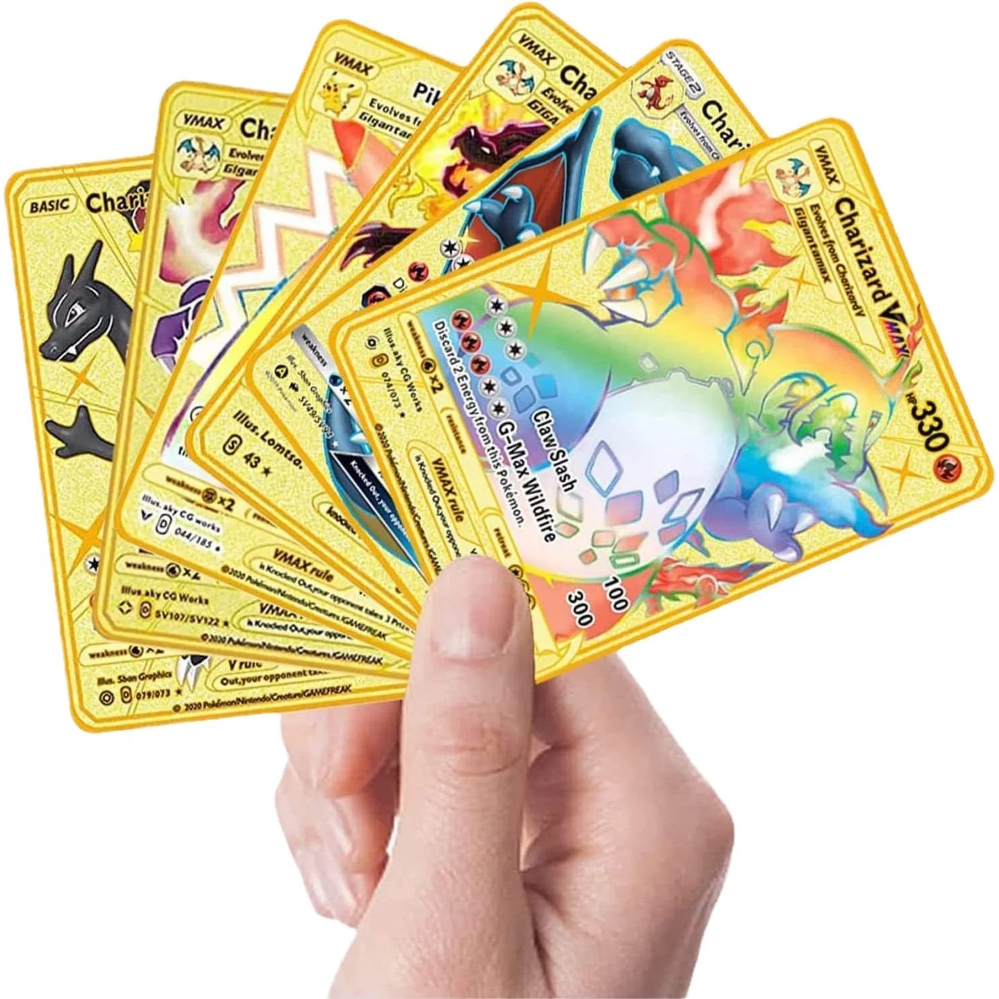 Carte Pokémon Or en métal Vmax Gx | Collection Elite Métallique Alpha, Collection Super PokéQuest : Royaume Fusion