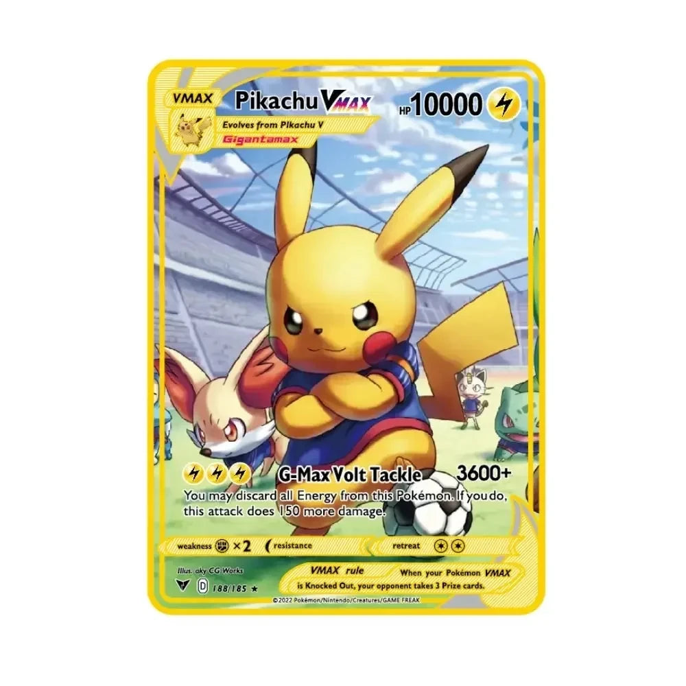 Carte Pokémon Or en métal | 10000 point arceus vmax édition Limitée