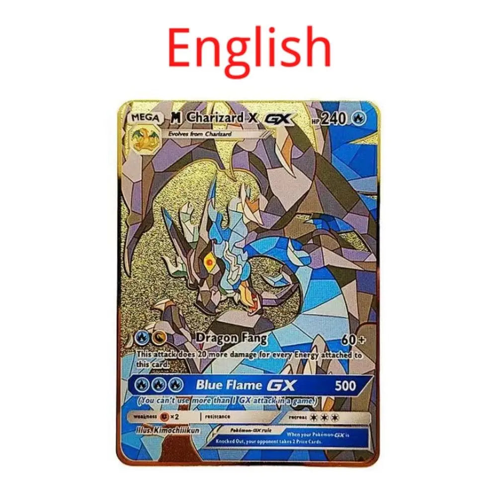 Carte Pokémon Or en métal | 10000 point arceus vmax édition Limitée