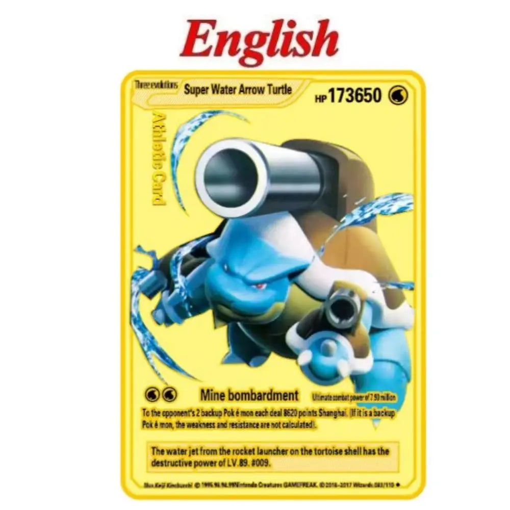 Carte Pokémon Or en métal | 10000 point arceus vmax édition Limitée