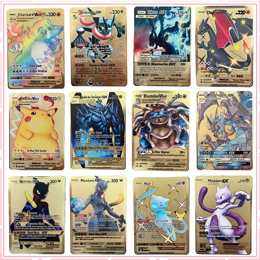 Carte Pokémon Or en métal