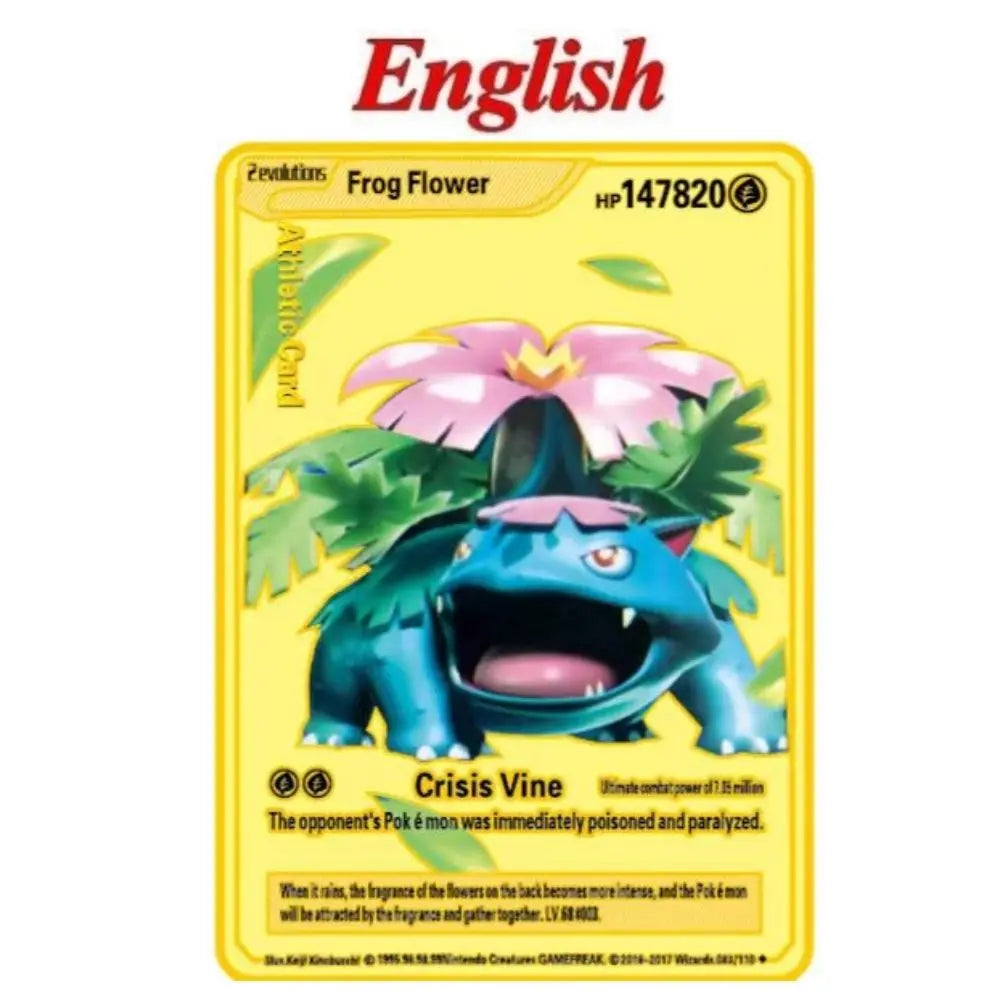 Carte Pokémon Or en métal | 10000 point arceus vmax édition Limitée