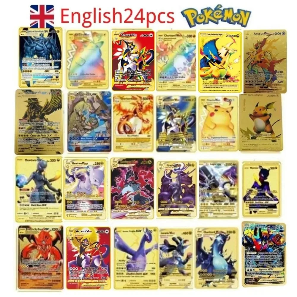 Carte Pokémon Or en métal | 10000 point arceus vmax édition Limitée